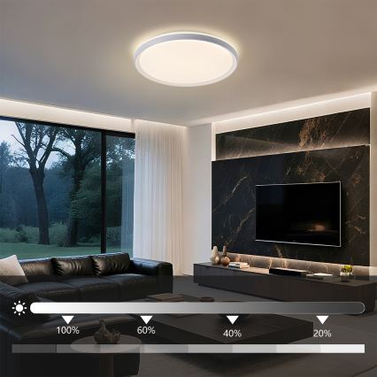 Brilagi - LED ściemnialna lampa sufitowa RIVO LED/72W/230V 3000-6000K biała śr. 50 cm + pilot zdalnego sterowania