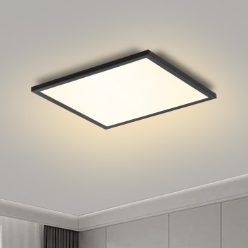 Brilagi - LED ściemnialna oprawa sufitowa SLIMFRAME LED/25W/230V 30x30 cm 3000-6000K czarna + pilot zdalnego sterowania