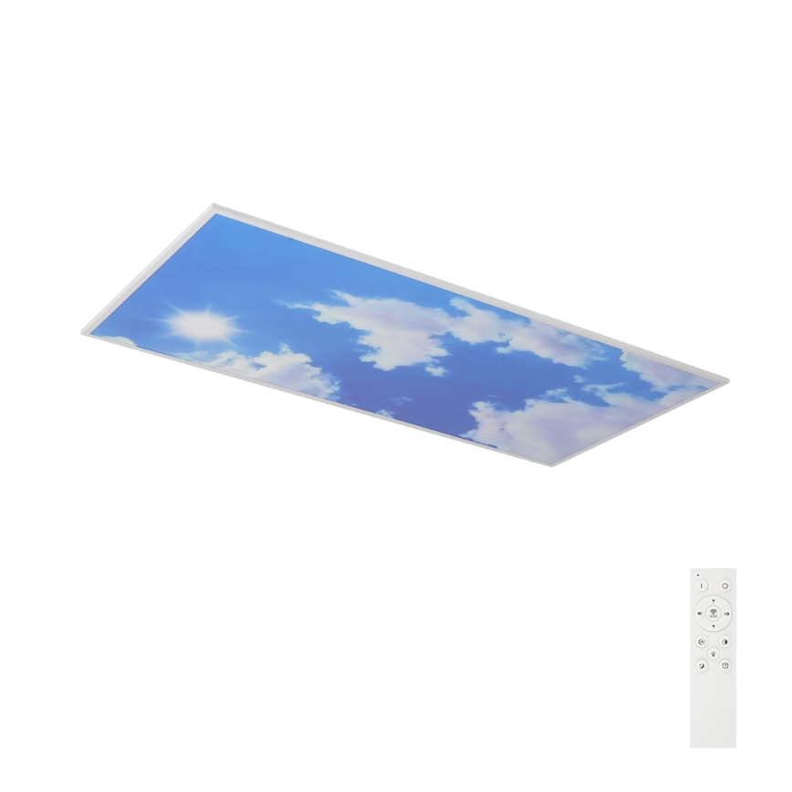 Brilagi - Ściemnialna oprawa sufitowa LED SLIMFRAME SKY LED/80W/230V 120x60 cm 3000-6000K srebrna/niebieska + pilot zdalnego sterowania