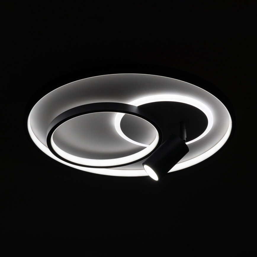 Brilagi - Ściemnialna lampa sufitowa UNITY LED/60W/230V + 1xGU10/3W 3000-6000K Ø 50 cm biała/czarna + pilot zdalnego sterowania