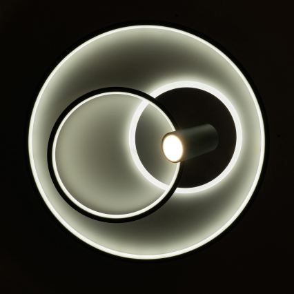 Brilagi - Ściemnialna lampa sufitowa UNITY LED/60W/230V + 1xGU10/3W 3000-6000K Ø 50 cm biała/czarna + pilot zdalnego sterowania