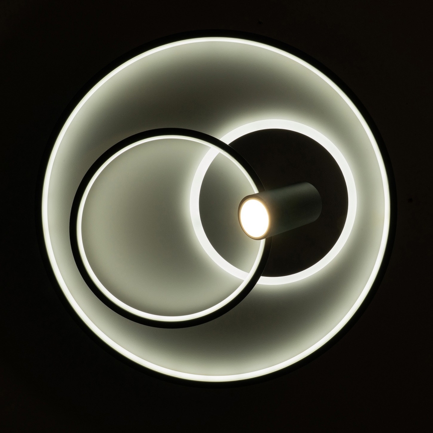 Brilagi - Ściemnialna lampa sufitowa UNITY LED/60W/230V + 1xGU10/3W 3000-6000K Ø 50 cm biała/czarna + pilot zdalnego sterowania