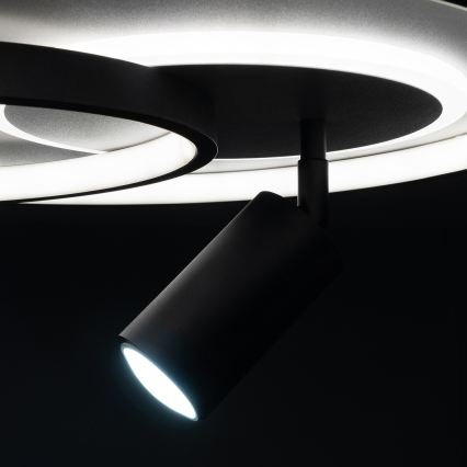Brilagi - Ściemnialna lampa sufitowa UNITY LED/60W/230V + 1xGU10/3W 3000-6000K Ø 50 cm biała/czarna + pilot zdalnego sterowania