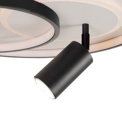 Brilagi - Ściemnialna lampa sufitowa UNITY LED/60W/230V + 1xGU10/3W 3000-6000K Ø 50 cm biała/czarna + pilot zdalnego sterowania