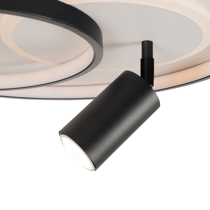 Brilagi - Ściemnialna lampa sufitowa UNITY LED/60W/230V + 1xGU10/3W 3000-6000K Ø 50 cm biała/czarna + pilot zdalnego sterowania
