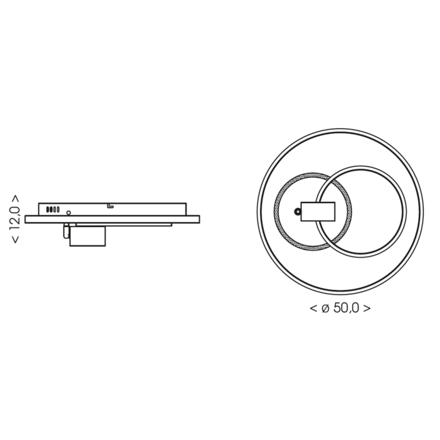 Brilagi - Ściemnialna lampa sufitowa UNITY LED/60W/230V + 1xGU10/3W 3000-6000K Ø 50 cm biała/czarna + pilot zdalnego sterowania