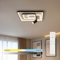 BRILAGI - LED ściemnialna oprawa sufitowa UNITY LED/75W/230V + 1xGU10/3W 3000-6000K 50x50 cm biało-czarna + pilot zdalnego sterowania