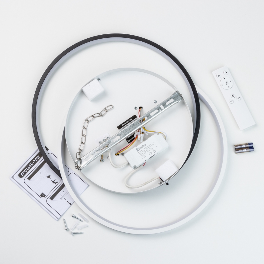 Brilagi - LED ściemnialna oprawa sufitowa VELO LED/70W/230V śr. 48 cm 3000-6500K + pilot zdalnego sterowania