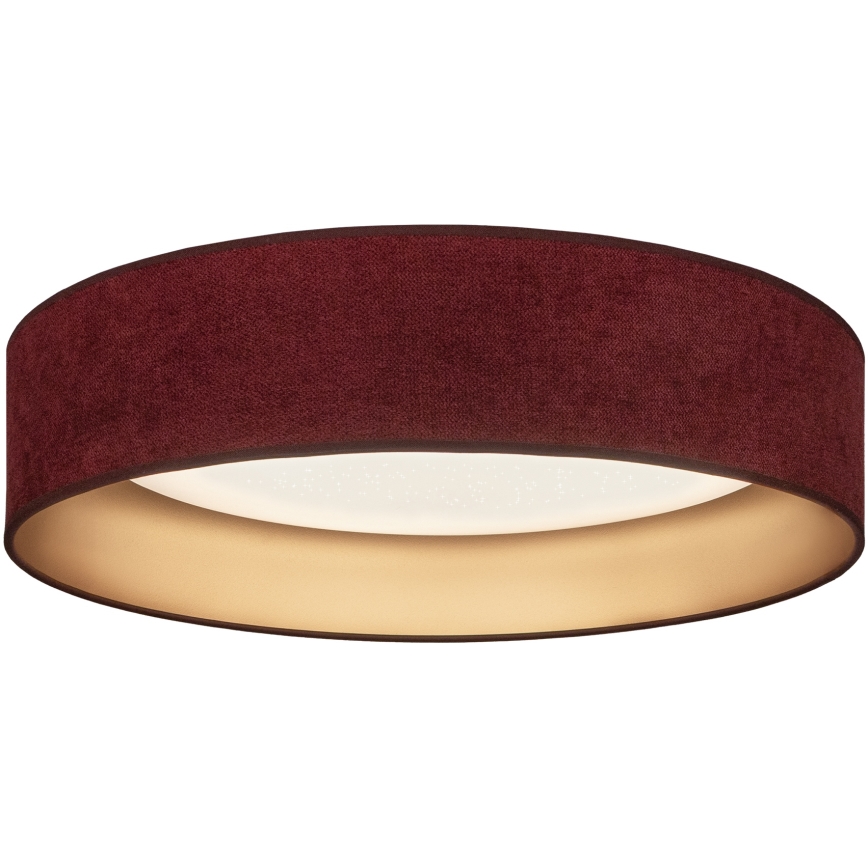 Brilagi - Ściemnialna lampa sufitowa LED VELVET SMARTIX STARS LED/36W/230V 3000–6000K Ø 55 cm bordowa/złota Wi-Fi Tuya Beacon + pilot zdalnego sterowania