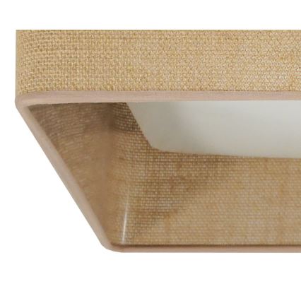 Brilagi - ściemnialna lampa sufitowa LED VELVET SQUARE SMART LED/36W/230V 60x60 cm 2700-6500K Wi-Fi Tuya + z pilotem brązowa