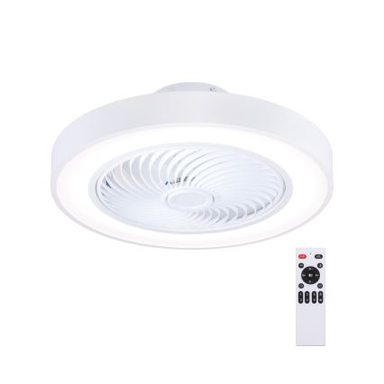 Brilagi - LED Ściemnialna lampa sufitowa z wentylatorem LED/30W/230V 3000-6500K Ø 50 cm biała + pilot zdalnego sterowania