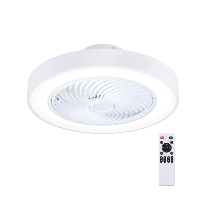 Brilagi - LED Ściemnialna lampa sufitowa z wentylatorem LED/30W/230V 3000-6500K Ø 50 cm biała + pilot zdalnego sterowania