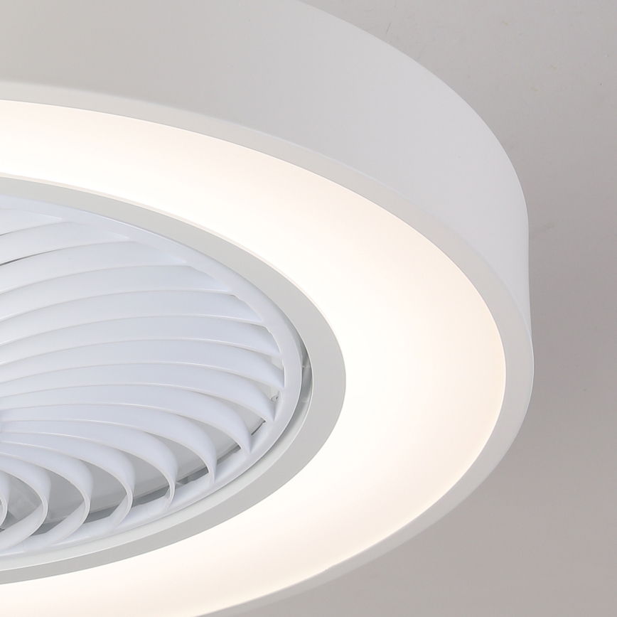 Brilagi - LED Ściemnialna lampa sufitowa z wentylatorem LED/30W/230V 3000-6500K Ø 50 cm biała + pilot zdalnego sterowania