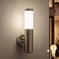 BRILAGI - LED ściemnialna zewnętrzna lampa ścienna ELIA 1xE27/6W/230V 2700-6500K IP44 Wi-Fi matowy chrom