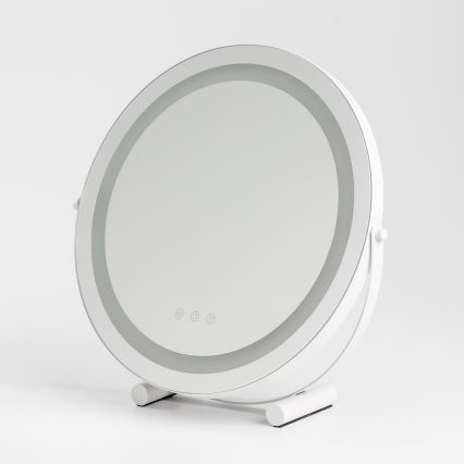 BRILAGI - LED ściemnialne lustro do makijażu CALIFORNIA LED/17W/230V 3000/4000/6500K średnica 42 cm białe