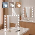 BRILAGI - LED ściemnialne lustro do makijażu HOLLYWOOD LED/15W/230V CCT + 2x USB 60x50 cm białe