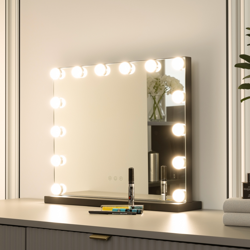 Brilagi - LED ściemnialne make-up lustro HOLLYWOOD LED/15W/230V 3000/4000/6500K