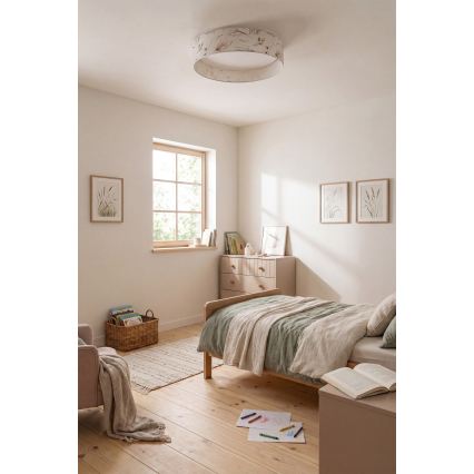 BRILAGI - ściemnialna oprawa sufitowa LED VELVET SMARTIX STARS LED/24W/230V 3000-6000K Ø 45 cm biały/kwiatowy Wi-Fi Tuya Beacon + pilot zdalnego sterowania