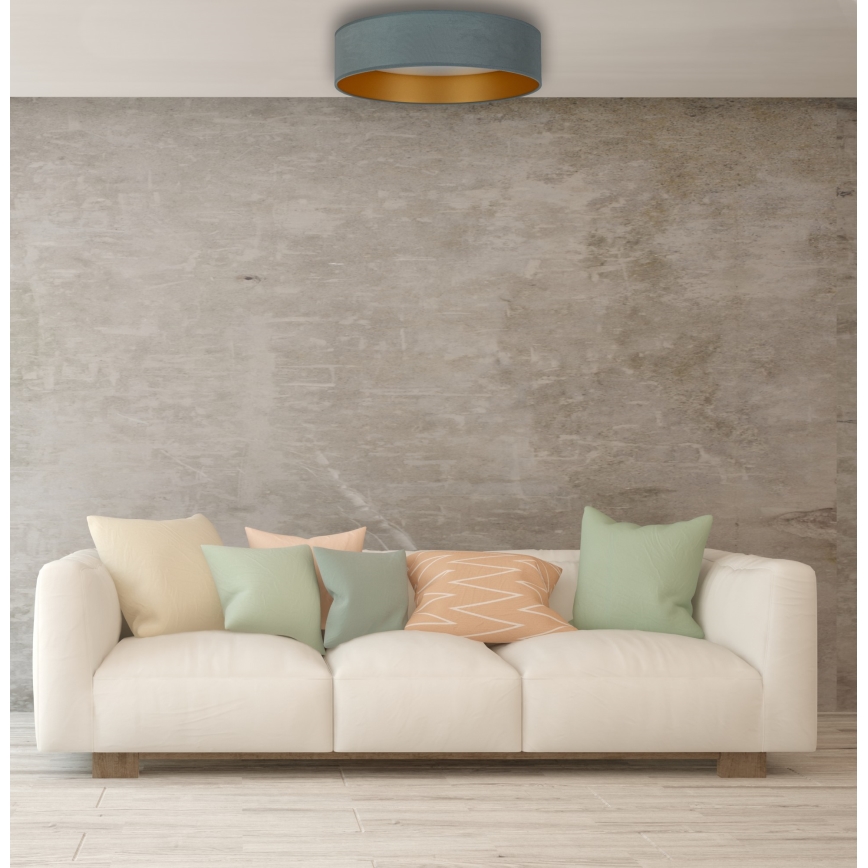 Brilagi - LED Ściemnialny plafon VELVET SMART LED/36W/230V śr. 55 cm 2700-6500K Wi-Fi Tuya miętowy/złoty + pilot