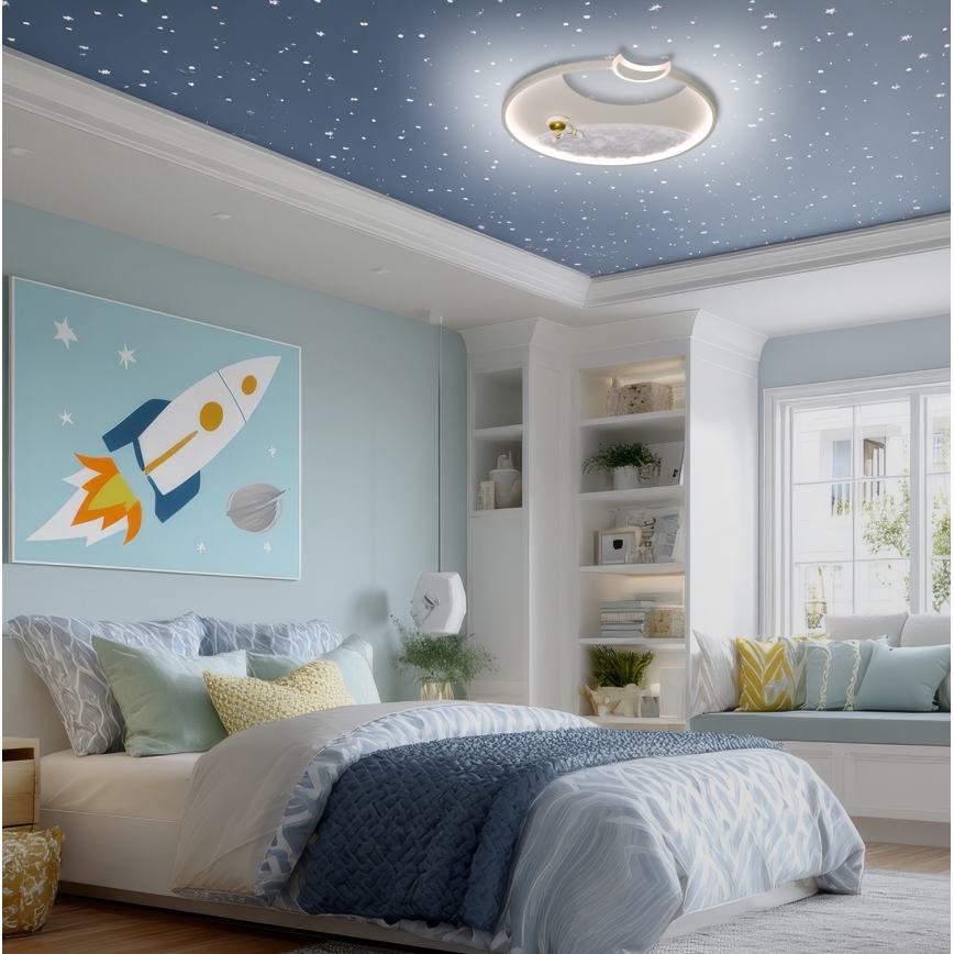 Brilagi - LED Regulowane natynkowe oświetlenie sufitowe ASTRO LED/20W/230V 3000-6000K + pilot zdalnego sterowania