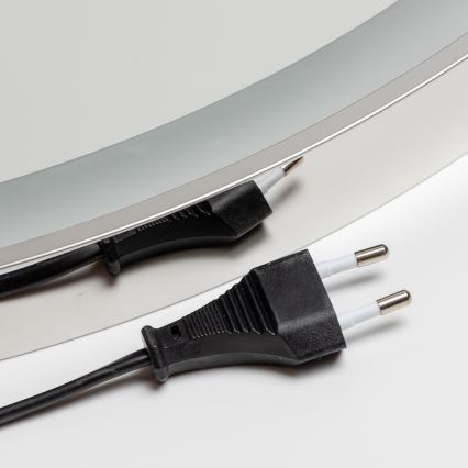 Brilagi - LED ściemnialne podgrzewane lustro łazienkowe z podświetleniem ALU PRO LED/18W/230V śr. 60 cm 3000/4000/6500K IP44 błyszczący chrom CRI 90