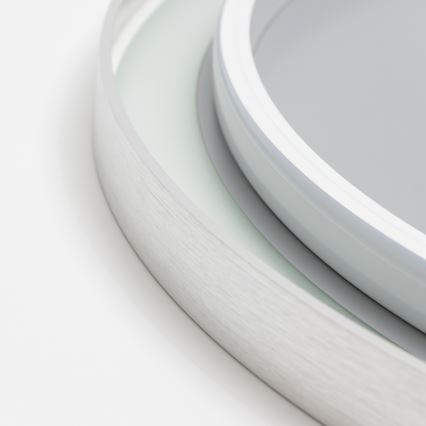 Brilagi - LED ściemnialne podgrzewane lustro łazienkowe z podświetleniem ALU PRO LED/18W/230V Ø 60 cm 3000/4000/6500K IP44 matowy chrom CRI 90