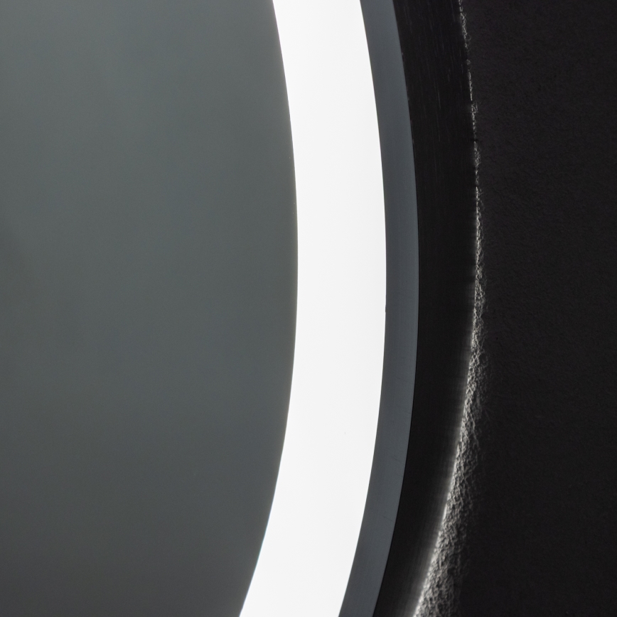 Brilagi - LED ściemnialne podgrzewane lustro łazienkowe z podświetleniem ALU PRO LED/18W/230V Ø 60 cm 3000/4000/6500K IP44 matowy chrom CRI 90