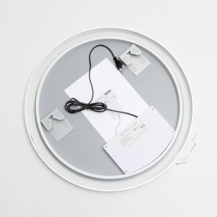 Brilagi - LED ściemnialne podgrzewane lustro łazienkowe z podświetleniem ALU PRO LED/18W/230V Ø 60 cm 3000/4000/6500K IP44 matowy chrom CRI 90