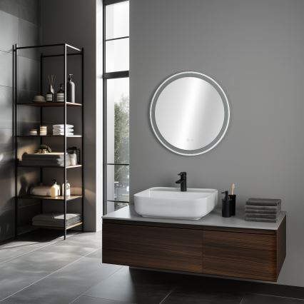 Brilagi - LED podgrzewane lustro łazienkowe AVA ECO LED/11,5W/230V śr. 60 cm IP44 CRI 90 ściemnialne + CCT