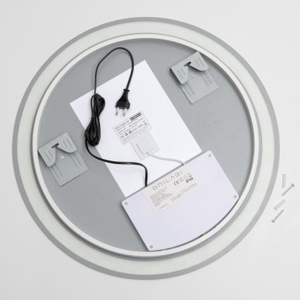 Brilagi - LED podgrzewane lustro łazienkowe AVA ECO LED/11,5W/230V śr. 60 cm IP44 CRI 90 ściemnialne + CCT