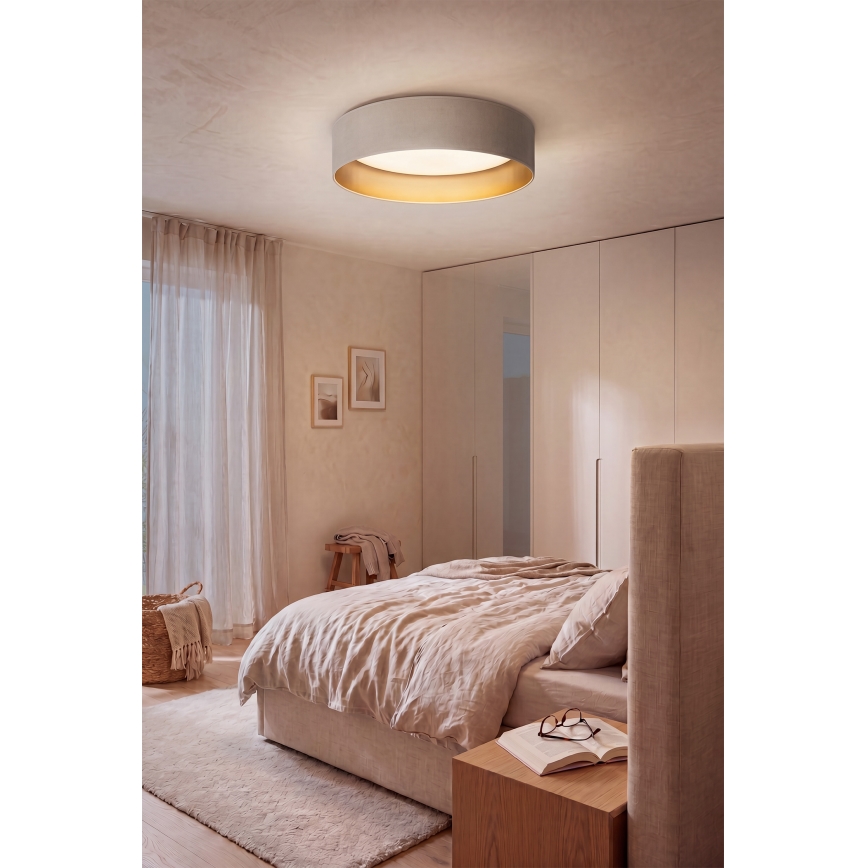 BRILAGI - ściemnialna oprawa sufitowa VELVET SMARTIX STARS LED/24W/230V 3000-6000K Ø 45 cm kremowa/złota Wi-Fi Tuya Beacon + pilot zdalnego sterowania