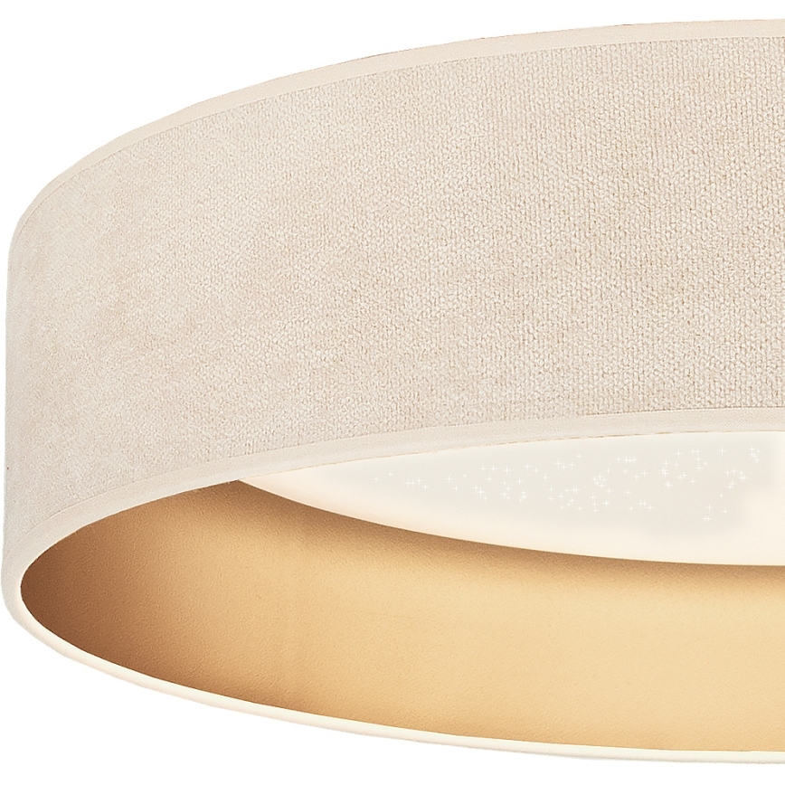 BRILAGI - ściemnialna oprawa sufitowa VELVET SMARTIX STARS LED/24W/230V 3000-6000K Ø 45 cm kremowa/złota Wi-Fi Tuya Beacon + pilot zdalnego sterowania