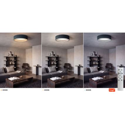 Brilagi - ściemnialny plafon LED VELVET SMARTIX STARS LED/24W/230V 3000-6000K śr. 45 cm zielony Wi-Fi Tuya Beacon + pilot zdalnego sterowania