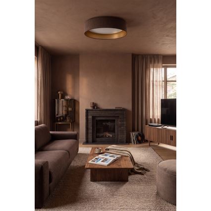 Brilagi - Oprawa sufitowa LED ściemnialna VELVET SMARTIX LED/36W/230V 3000-6000K Ø 55 cm brązowy/złoty Wi-Fi Tuya Beacon + pilot zdalnego sterowania