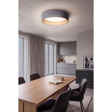 Brilagi - ściemnialna lampa sufitowa LED VELVET SMART VARI LED/36W/230V 3000-6500K Ø 55 cm szary/złoty + pilot zdalnego sterowania