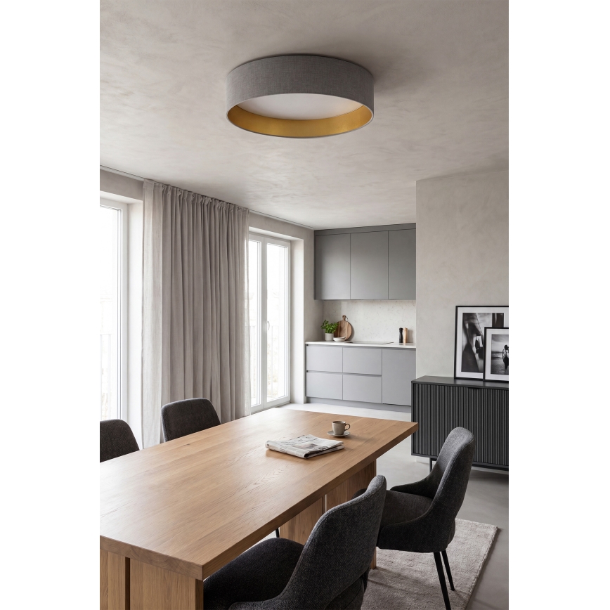 Brilagi - ściemnialna lampa sufitowa LED VELVET SMART VARI LED/36W/230V 3000-6500K Ø 55 cm szary/złoty + pilot zdalnego sterowania