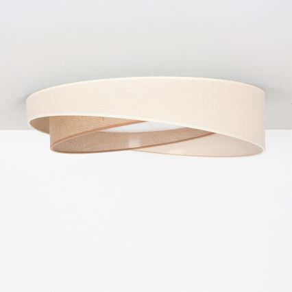 BRILAGI - LED ściemnialna lampa sufitowa VELVET TWIST LED/36W/230V 3000-6000K śr. 65 cm Wi-Fi Tuya Beacon kremowa/beżowa + pilot zdalnego sterowania