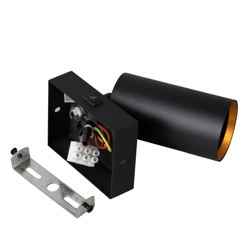Brilagi - Ściemnialna oprawa ścienna punktowa LED RGBW SELE 1xGU10/4,8W/230V 3000K czarny/złoty + pilot zdalnego sterowania