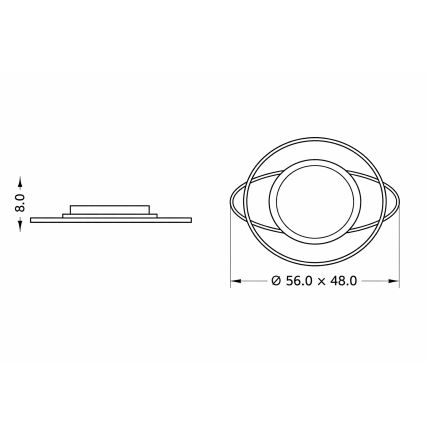 Brilagi - LED ściemniana lampa sufitowa dla dzieci ASTRO LED/68W/230V 3000-6000K + pilot zdalnego sterowania