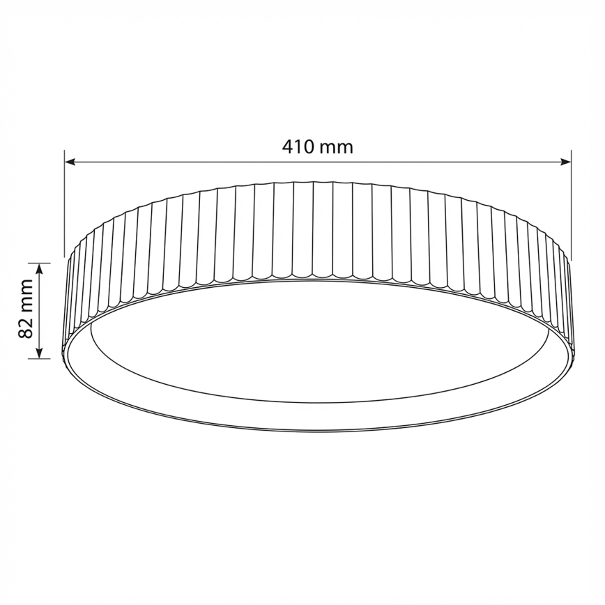 Brilagi - Ściemnialna lampa sufitowa LED LUCIA, 48 W, 230 V, 3000–6500 K, Ø 41 cm, beżowa + zdalne sterowanie