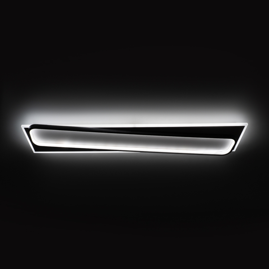 Brilagi - ściemnialna lampa sufitowa LED OUTLINE LED/90W/230V 3000-6000K 18x100 cm biała/czarna + zdalne sterowanie