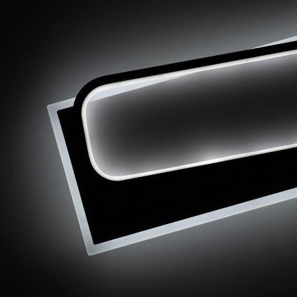 Brilagi - ściemnialna lampa sufitowa LED OUTLINE LED/90W/230V 3000-6000K 18x100 cm biała/czarna + zdalne sterowanie