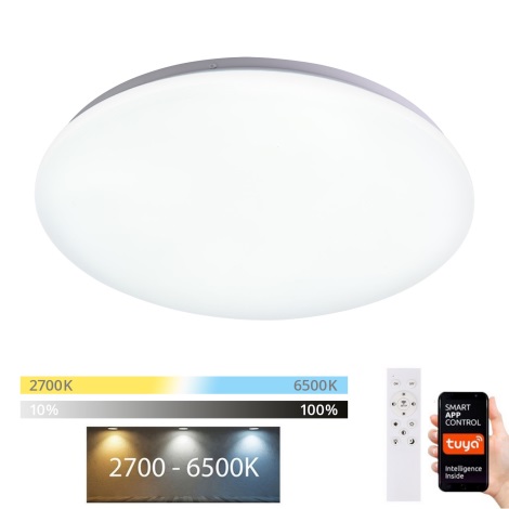 Brilagi - LED Ściemnialny plafon SMART LED/24W/230V 2700-6500K Wi-Fi Tuya + pilot