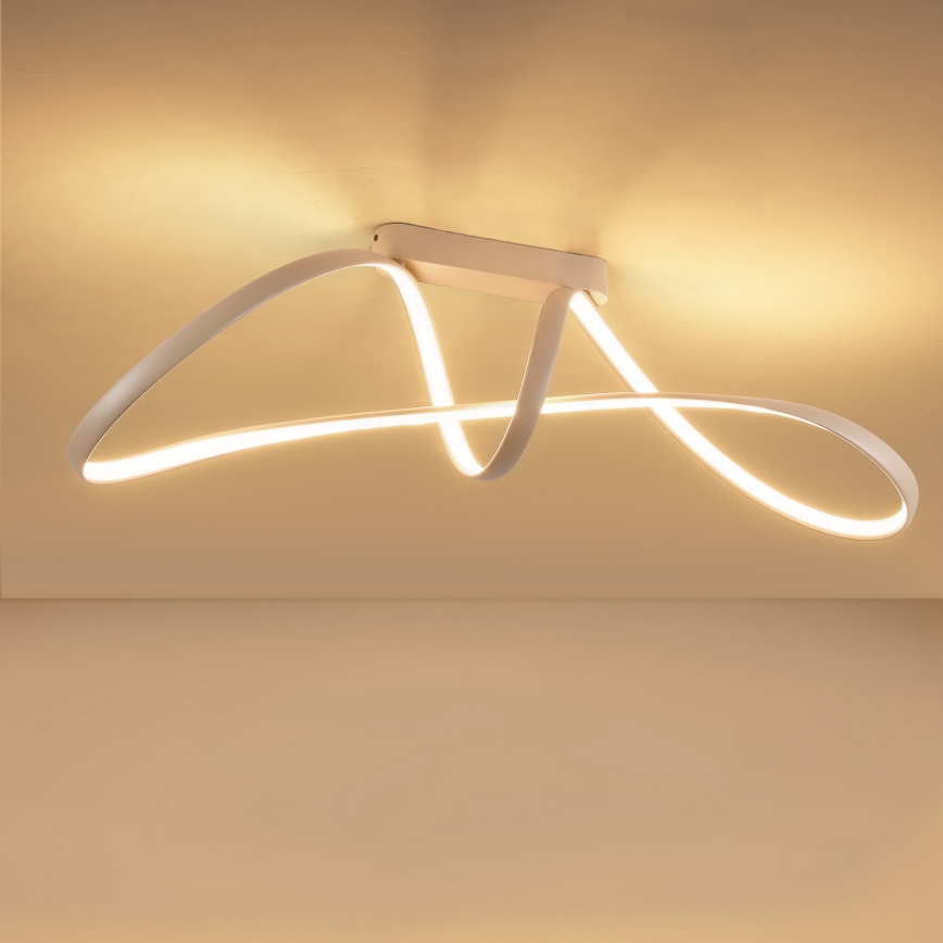 Brilagi - ściemnialny przysufitowy żyrandol LED TWISTER LED/60W/230V 3000-6000K beżowy + zdalne sterowanie