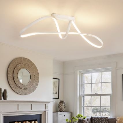 Brilagi - LED ściemnialny przysufitowy żyrandol TWISTER LED/60W/230V 3000-6000K biały + z pilotem