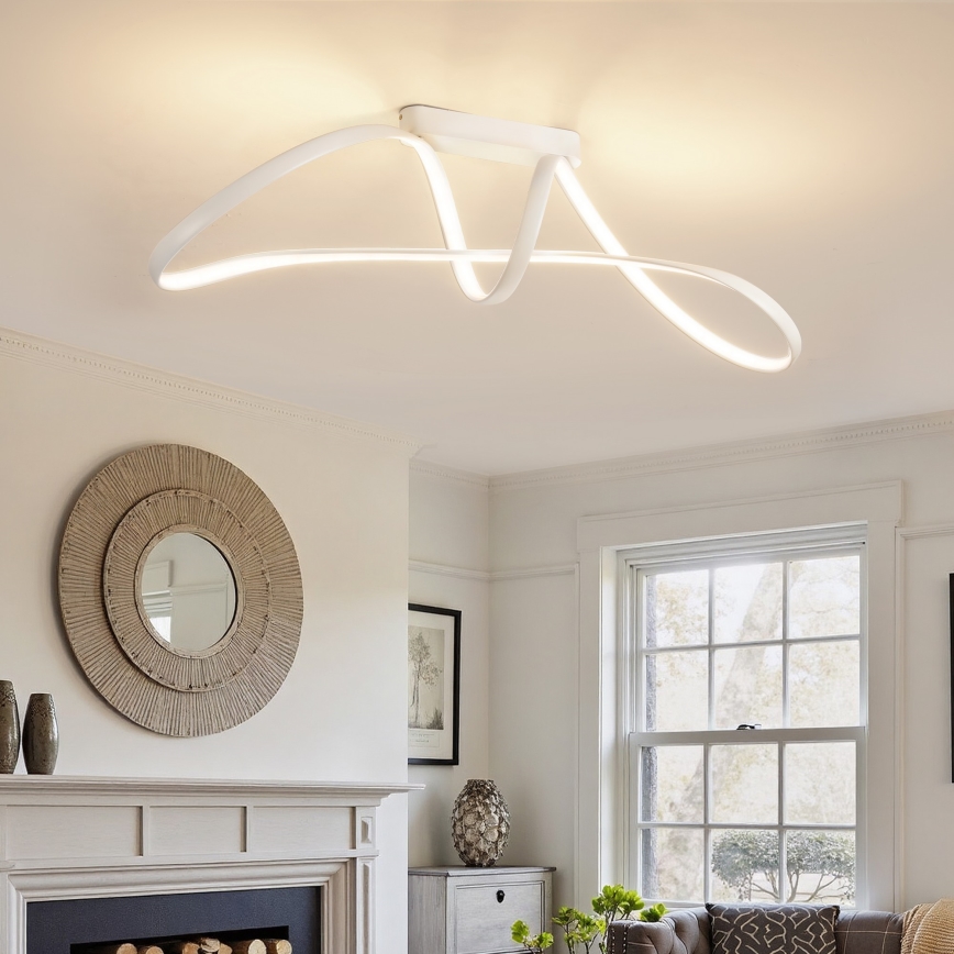 Brilagi - LED ściemnialny przysufitowy żyrandol TWISTER LED/60W/230V 3000-6000K biały + z pilotem