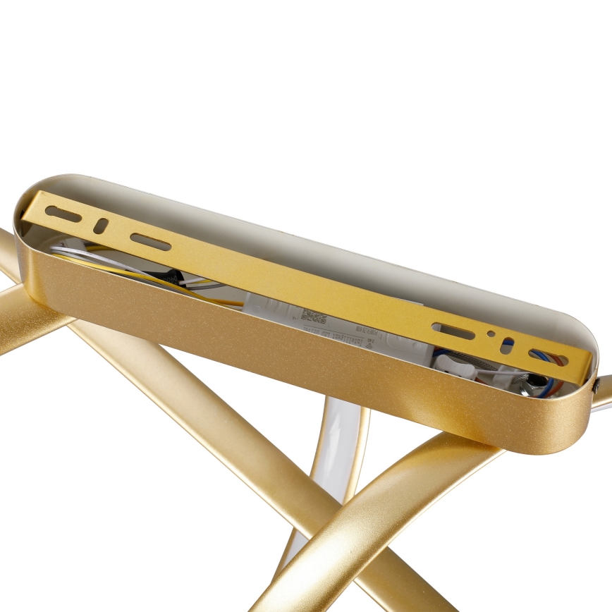 Brilagi - LED ściemnialny przysufitowy żyrandol TWISTER LED/60W/230V 3000-6000K złoty + pilot zdalnego sterowania