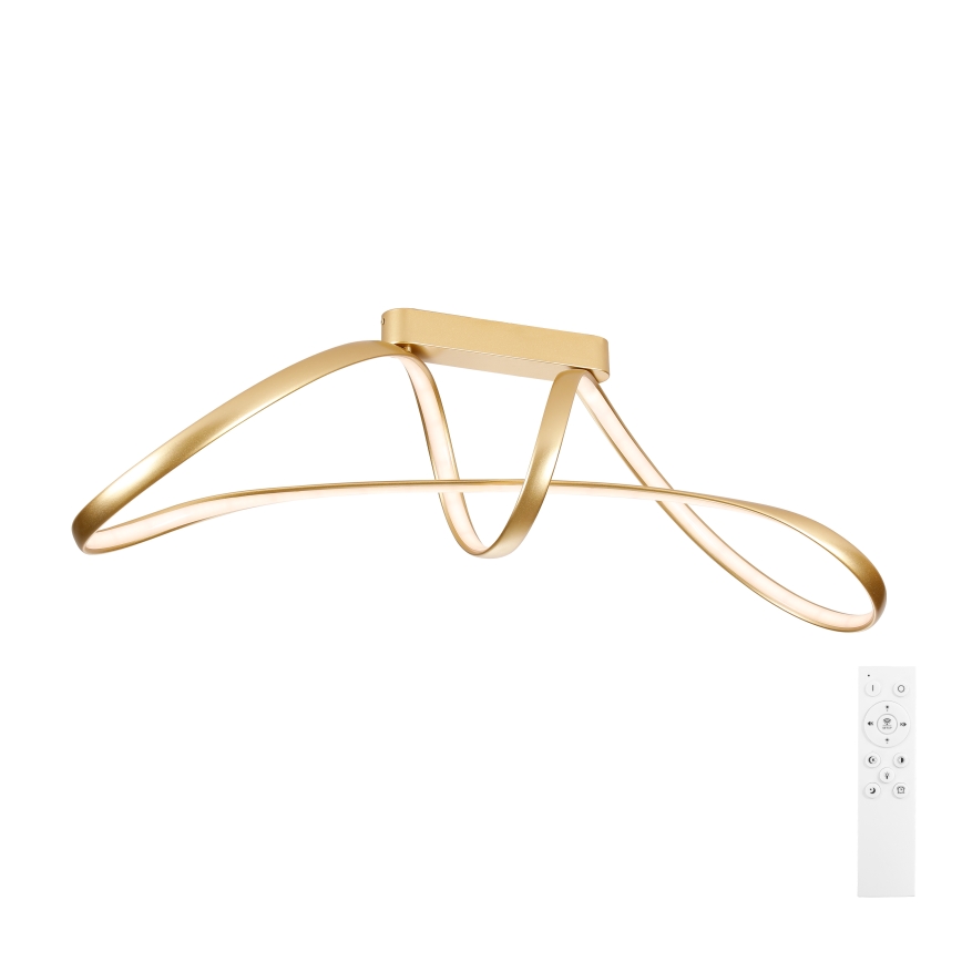 Brilagi - LED ściemnialny przysufitowy żyrandol TWISTER LED/60W/230V 3000-6000K złoty + pilot zdalnego sterowania