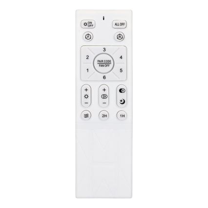 Brilagi - LED Ściemnialny wentylator sufitowy LED/30W/230V 3000-6500K czarny/brązowy + pilot zdalnego sterowania