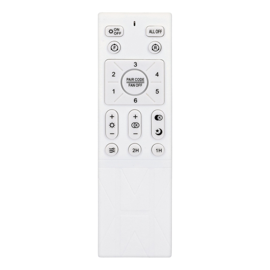 Brilagi - LED Ściemnialny wentylator sufitowy LED/30W/230V 3000-6500K czarny/brązowy + pilot zdalnego sterowania